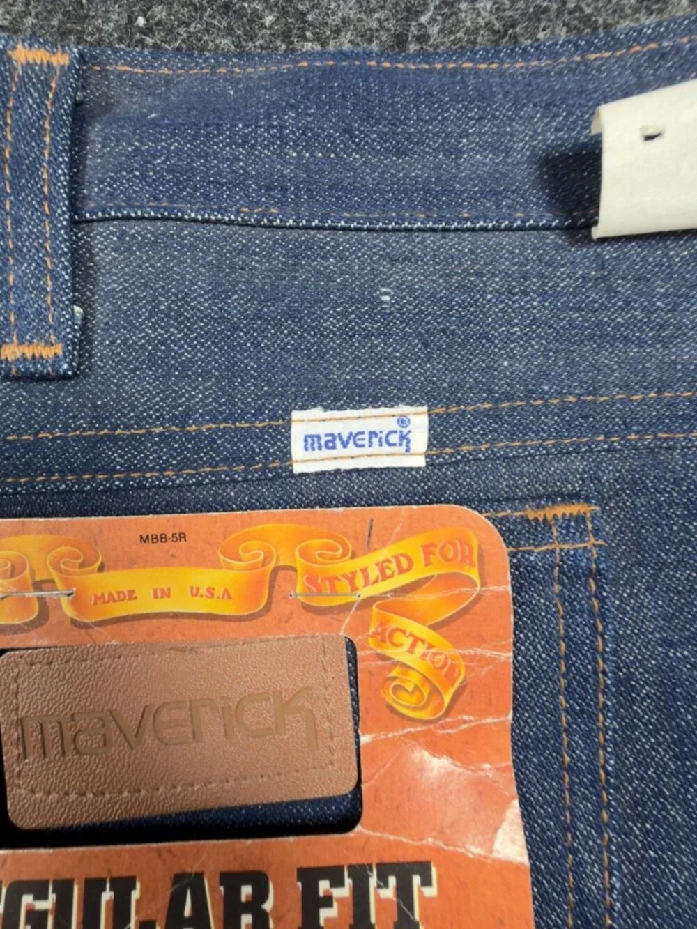 Vintage Maverick Automaticks Boot Jeans Mens 42x34 USA Made Deadstock NWT